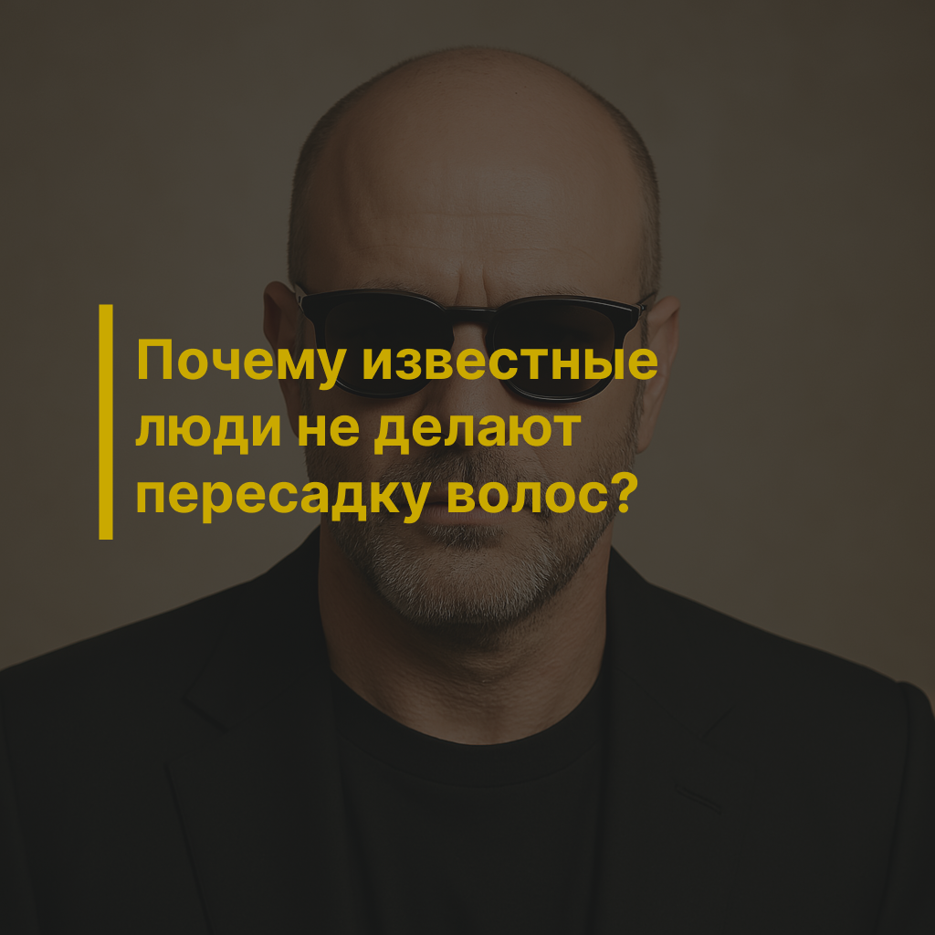 Почему известные люди не делают пересадку волос?